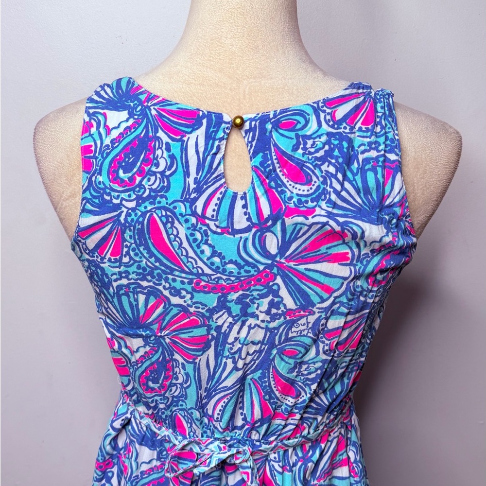 Lilly Pulitzer Maxi Dress Girls Size XL Blue Pink 20th Anniversary Collection - Picture 8 of 11